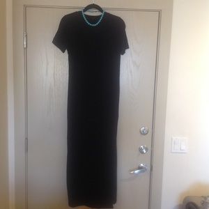 Who what wear X Small black t-shirt long dress